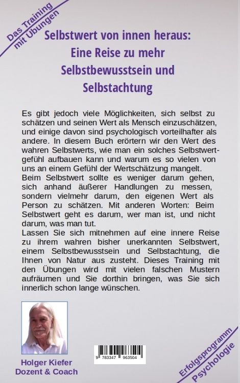 Produktbild: Selbstwert von innen heraus - ergibt mehr Selbstbewusstsein