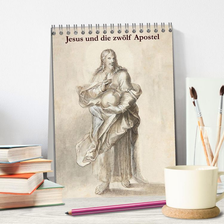 Produktbild: Jesus und die zw&ouml;lf Apostel (Tischkalender 2026 DIN A5 hoch), CALVENDO Monatskalender