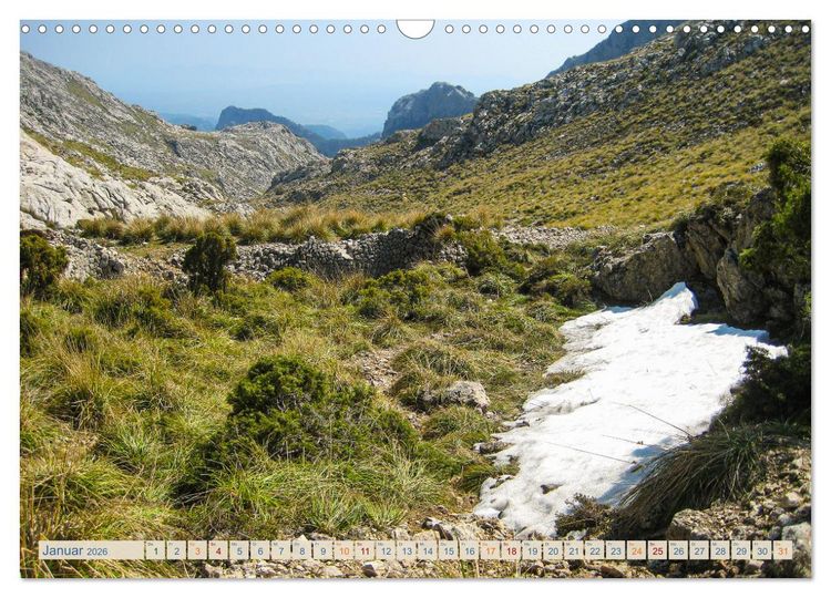 Produktbild: Tramuntana Trekking - Wandern auf Mallorca (Wandkalender 2026 DIN A3 quer), CALVENDO Monatskalender