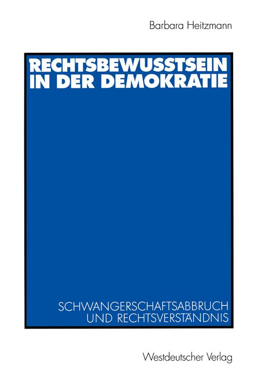 Produktbild: Rechtsbewusstsein in der Demokratie