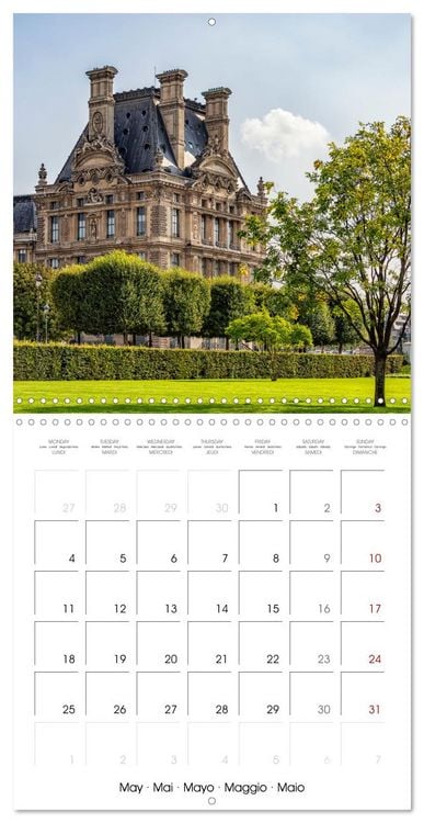 Produktbild: Le Paris romantique (Calendrier mural carr&eacute; 2026 30x30 cm) Calendrier double avec une page pour vos prises de notes
