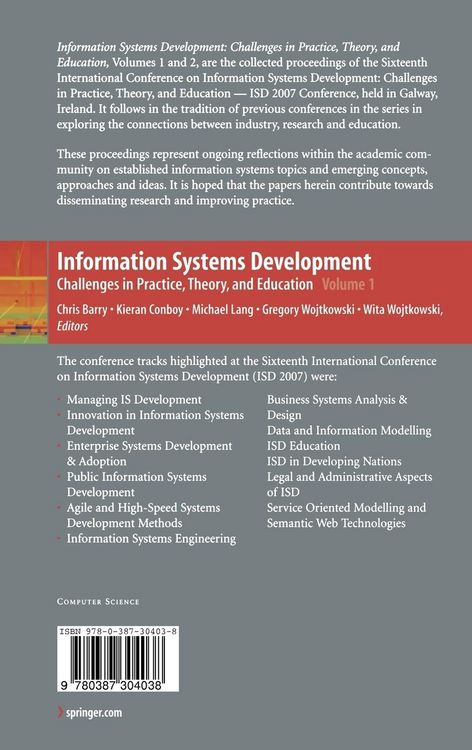 Produktbild: Information Systems Development