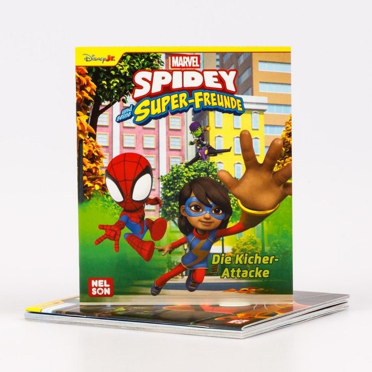Produktbild: Nelson Mini-B&uuml;cher: 4er MARVEL: Spidey und seine Freunde 9-12
