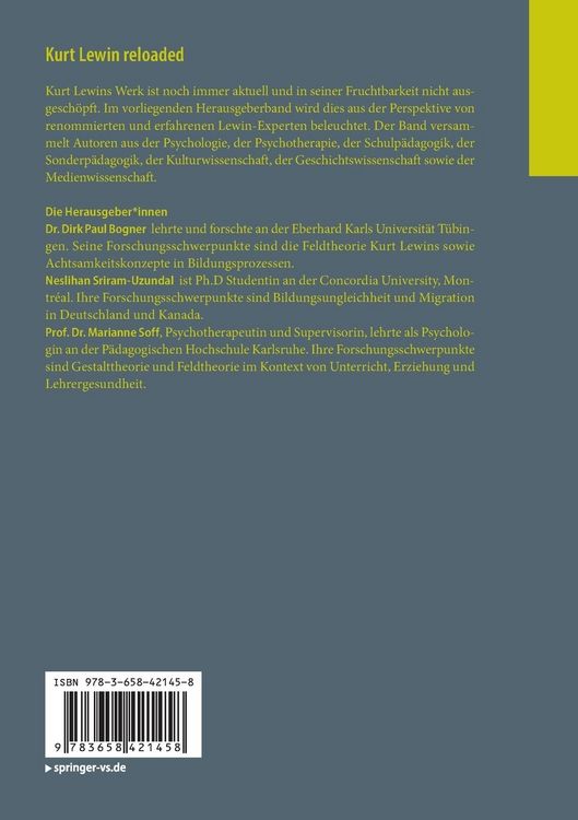 Produktbild: Kurt Lewin reloaded