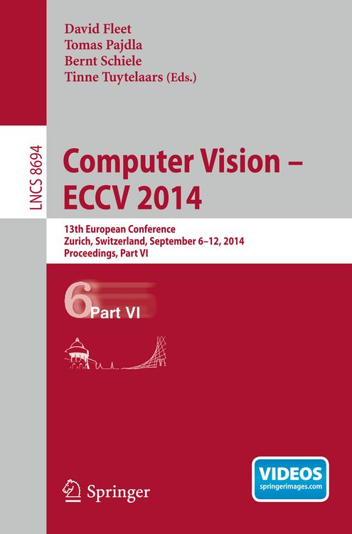 Produktbild: Computer Vision -- ECCV 2014