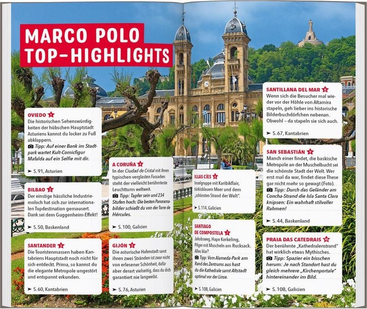 Produktbild: MARCO POLO Reisef&uuml;hrer Nordspanische K&uuml;ste
