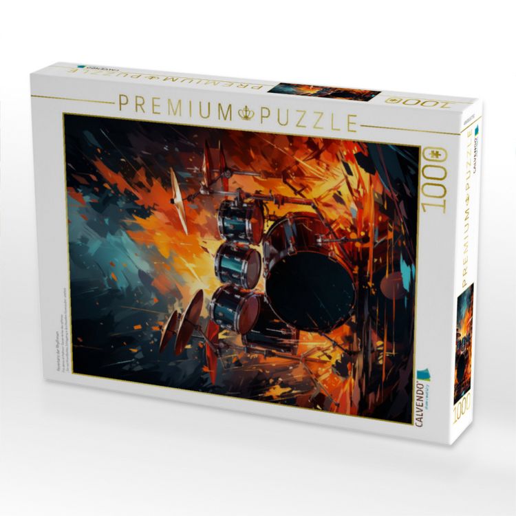 Produktbild: CALVENDO Puzzle Feuertanz der Rhythmen | 1000 Teile Lege-Gr&ouml;&szlig;e 64x48cm Foto-Puzzle f&uuml;r gl&uuml;ckliche Stunden