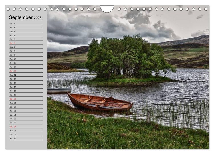 Produktbild: Schottland. Herbe Natursch&ouml;nheit (Wandkalender 2026 DIN A4 quer), CALVENDO Monatskalender