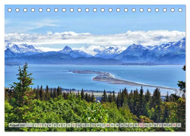 Produktbild: Alaska und Kanada (Tischkalender 2026 DIN A5 quer), CALVENDO Monatskalender