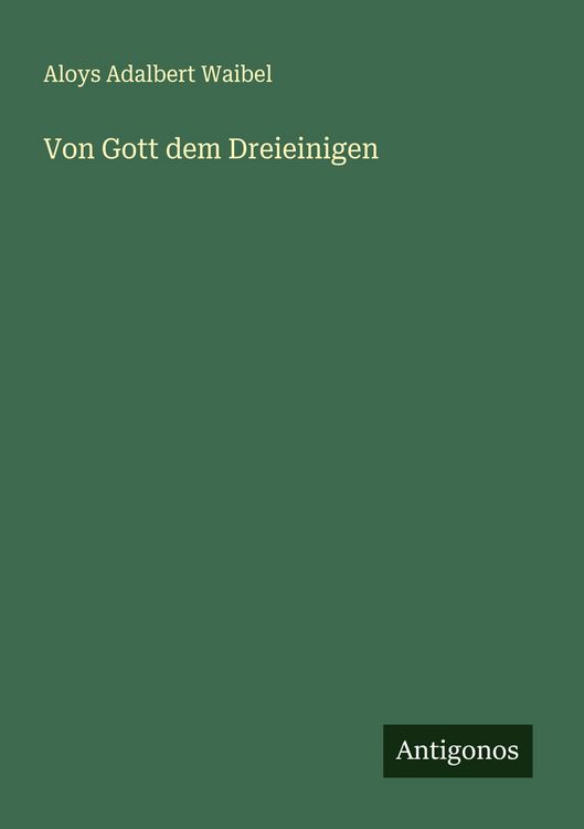 Produktbild: Von Gott dem Dreieinigen