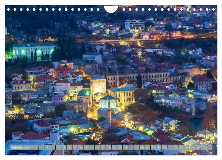 Produktbild: Die Altstadt von Mostar (Wandkalender 2026 DIN A4 quer), CALVENDO Monatskalender