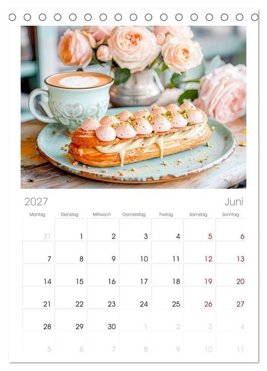Produktbild: Tischplaner 2027 - Cappuccino, Latte und mehr - Der gro&szlig;e Kaffeekalender (A5 Tischkalender zum Aufstellen) CALVENDO