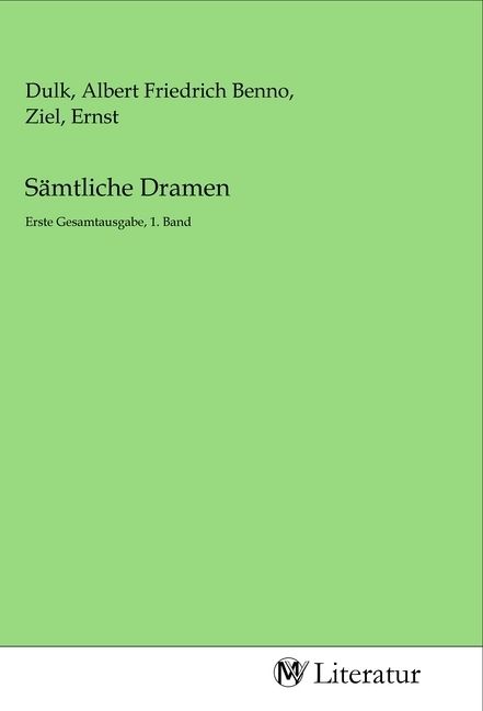 Produktbild: S&auml;mtliche Dramen
