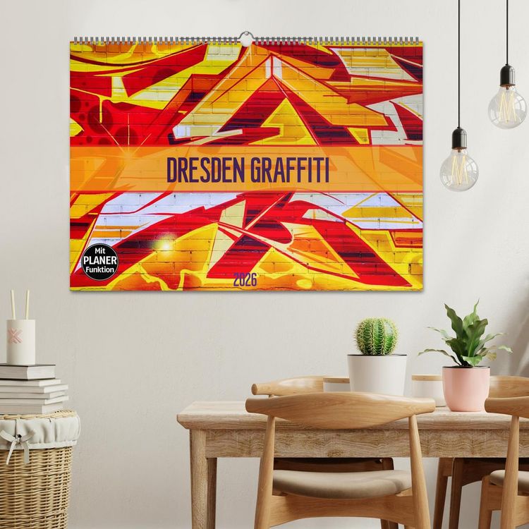 Produktbild: Dresden Graffiti (Wandkalender 2026 DIN A2 quer), CALVENDO Monatskalender