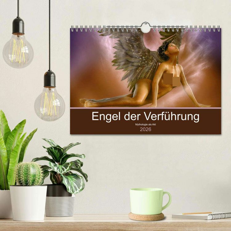 Produktbild: Engel der Verf&uuml;hrung - Mythologie als Akt (Wandkalender 2026 DIN A4 quer), CALVENDO Monatskalender