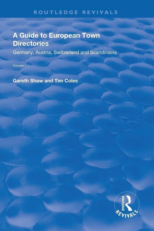 Produktbild: A Guide to European Town Directories