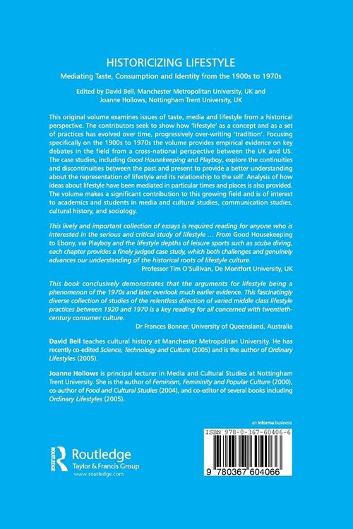 Produktbild: Historicizing Lifestyle
