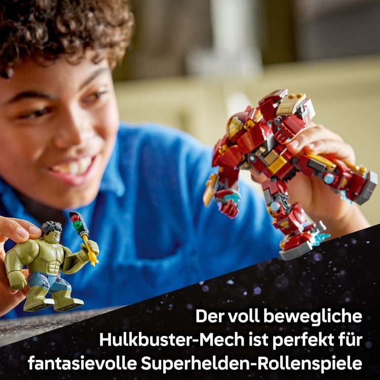 Produktbild: LEGO 76343 Marvel Duell der Giganten: Hulkbuster vs. Hulk, Geschenk