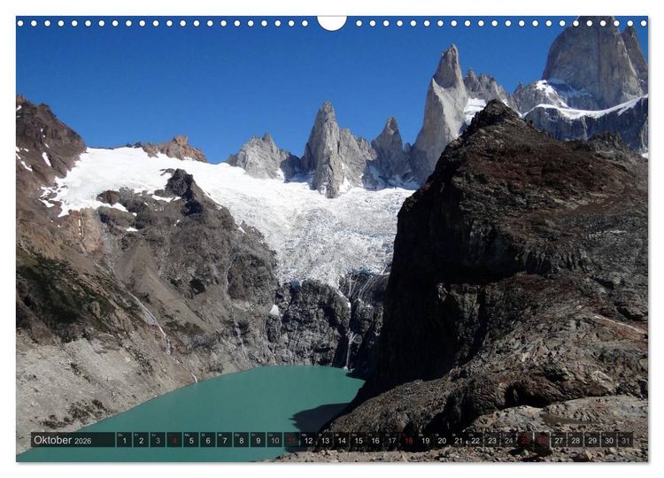 Produktbild: Argentinien und Chile - vom Regenwald bis Feuerland (Wandkalender 2026 DIN A3 quer), CALVENDO Monatskalender