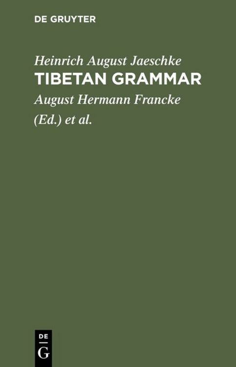 Produktbild: Tibetan grammar