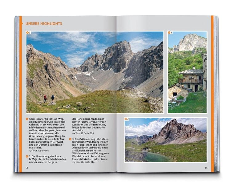 Produktbild: KOMPASS Wanderf&uuml;hrer Piemont, Valle Maira, 35 Touren mit Extra-Tourenkarte