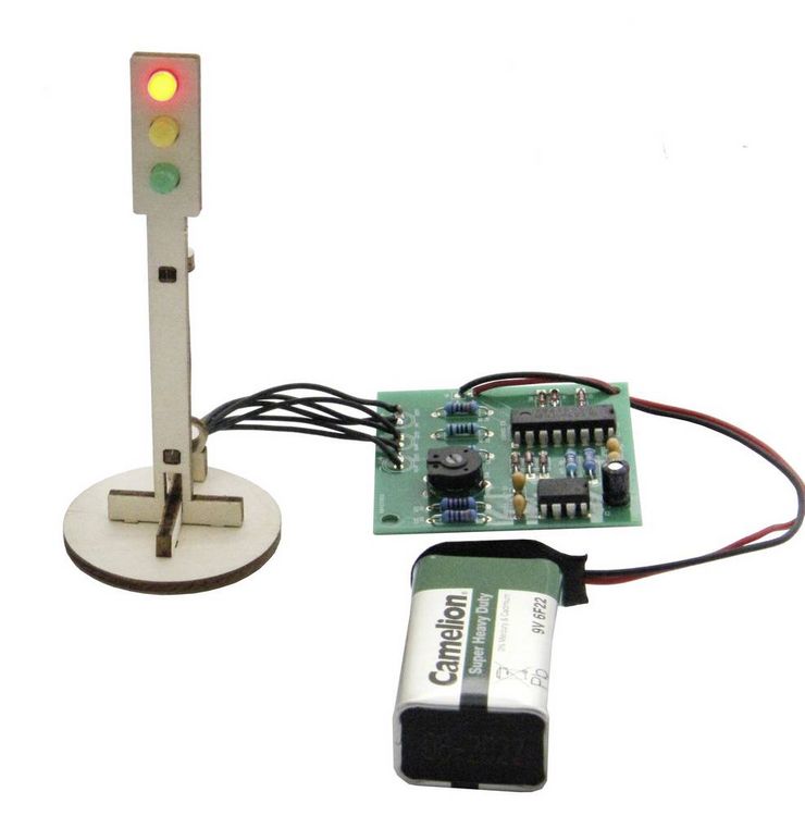 Produktbild: Sol Expert Elektronische Ampel, L&ouml;tbausatz 73880 Bausatz ab 14 Jahre