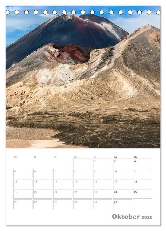 Produktbild: Kalenderplaner g'day Neuseeland 2026 (Tischkalender 2026 DIN A5 hoch), CALVENDO Monatskalender