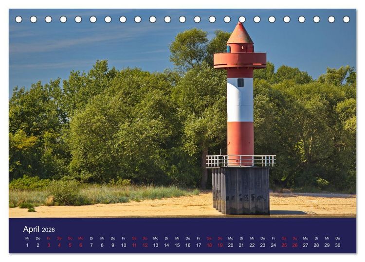 Produktbild: Weser-Impressionen (Tischkalender 2026 DIN A5 quer), CALVENDO Monatskalender