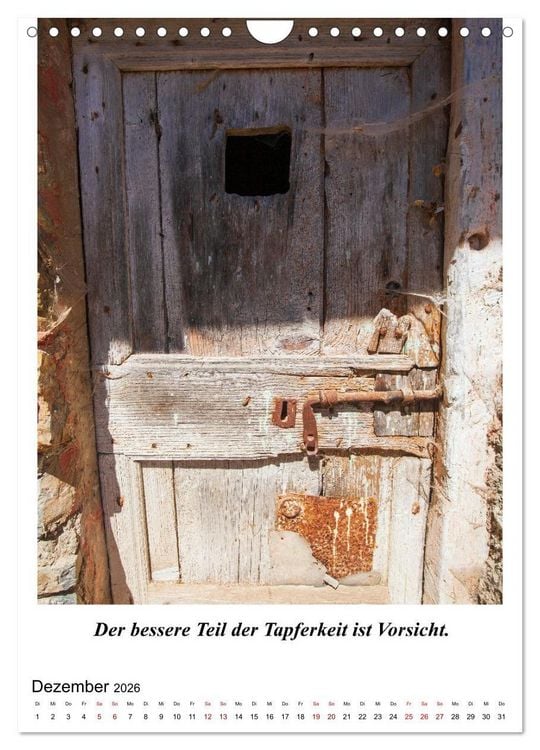 Produktbild: T&uuml;ren und dahinter ? (Wandkalender 2026 DIN A4 hoch), CALVENDO Monatskalender