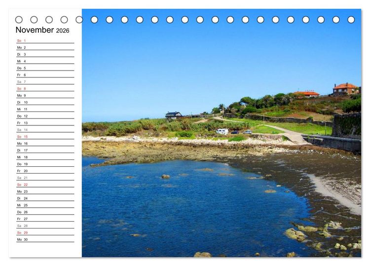 Produktbild: Jakobsweg - Camino Portugues (Tischkalender 2026 DIN A5 quer), CALVENDO Monatskalender