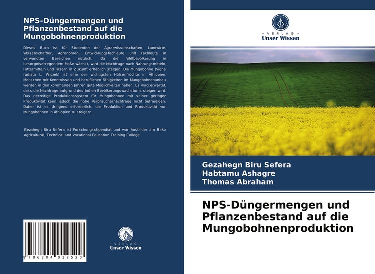 Produktbild: NPS-D&uuml;ngermengen und Pflanzenbestand auf die Mungobohnenproduktion