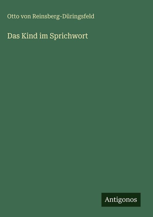Produktbild: Das Kind im Sprichwort