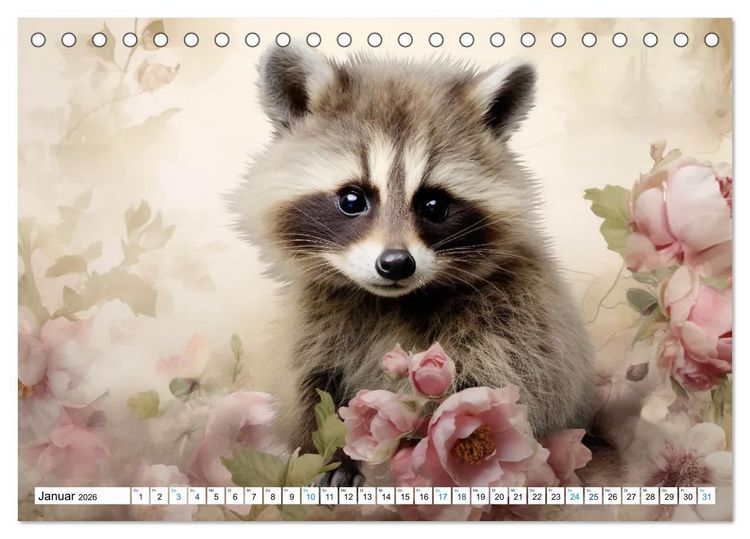 Produktbild: Tierisch s&uuml;&szlig;! (Tischkalender 2026 DIN A5 quer), CALVENDO Monatskalender