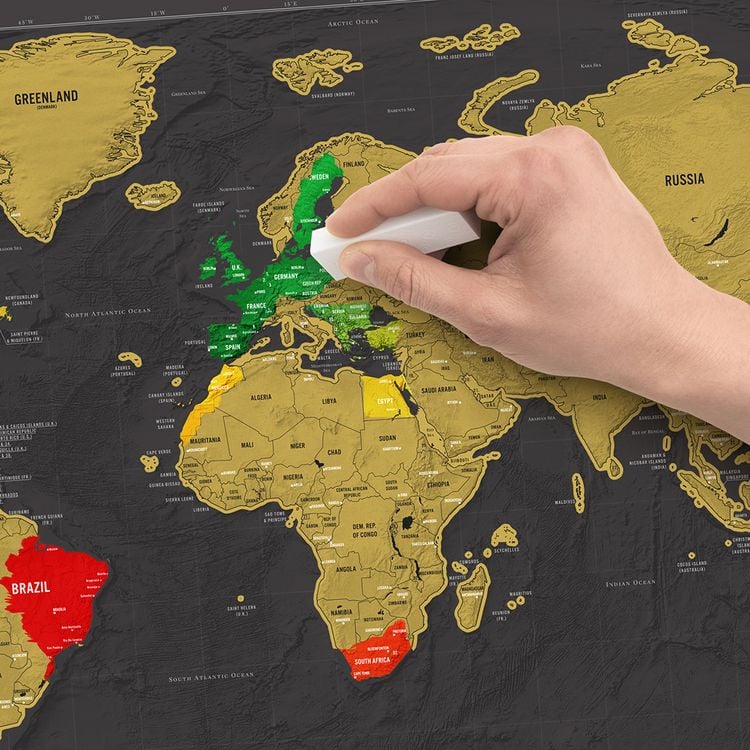 Produktbild: SCRATCH MAP - DELUXE EDITION Rubbel-Weltkarte