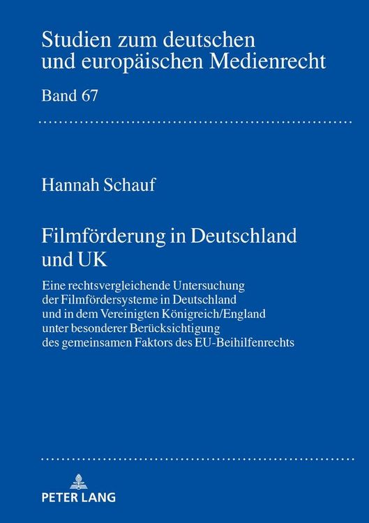 Produktbild: Filmf&ouml;rderung in Deutschland und UK
