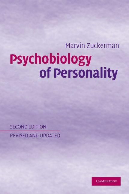 Produktbild: Psychobiology of Personality