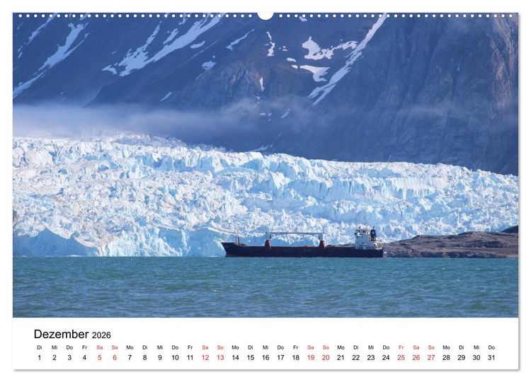 Produktbild: Svalbard 2026 (hochwertiger Premium Wandkalender 2026 DIN A2 quer), Kunstdruck in Hochglanz