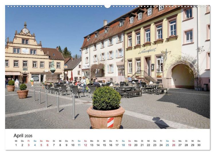 Produktbild: Ottweiler - Barockperle im Saarland (hochwertiger Premium Wandkalender 2026 DIN A2 quer), Kunstdruck in Hochglanz