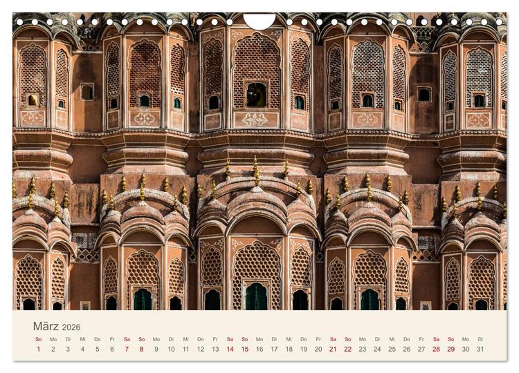 Produktbild: Rajasthan - Architektur im Land der K&ouml;nige (Wandkalender 2026 DIN A4 quer), CALVENDO Monatskalender