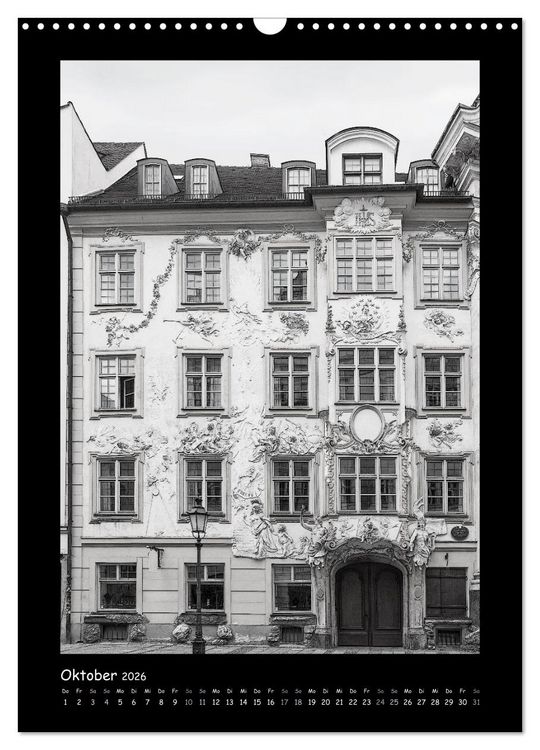 Produktbild: Liebenswertes M&uuml;nchen 2026 - Stilisierte Fotografien in schwarzwei&szlig; (Wandkalender 2026 DIN A3 hoch), CALVENDO Monatskalender