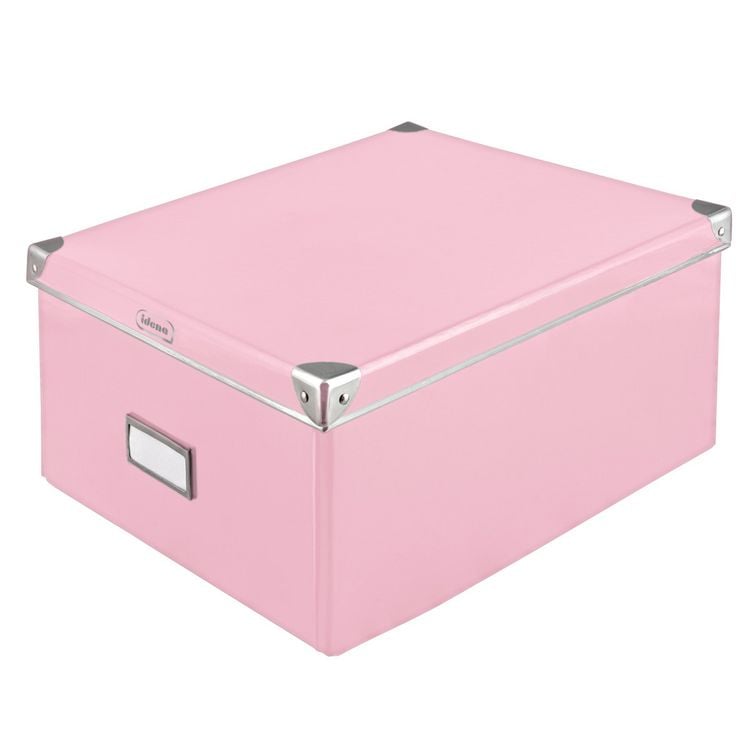 Produktbild: Idena Aufbewahrungsbox faltbar rosa 35x28x17cm
