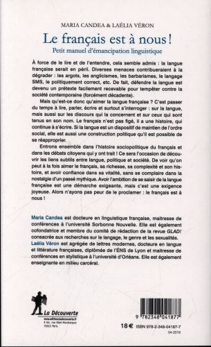 Produktbild: Le fran&ccedil;ais est &agrave; nous ! : petit manuel d'&eacute;mancipation linguistique