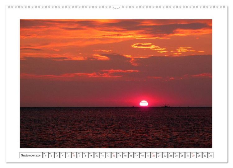 Produktbild: Borkum - Ostfriesische Insel mit Charme (Wandkalender 2026 DIN A2 quer), CALVENDO Monatskalender