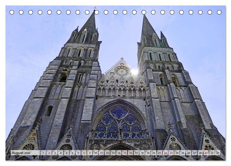 Produktbild: Normandie erleben (Tischkalender 2026 DIN A5 quer), CALVENDO Monatskalender