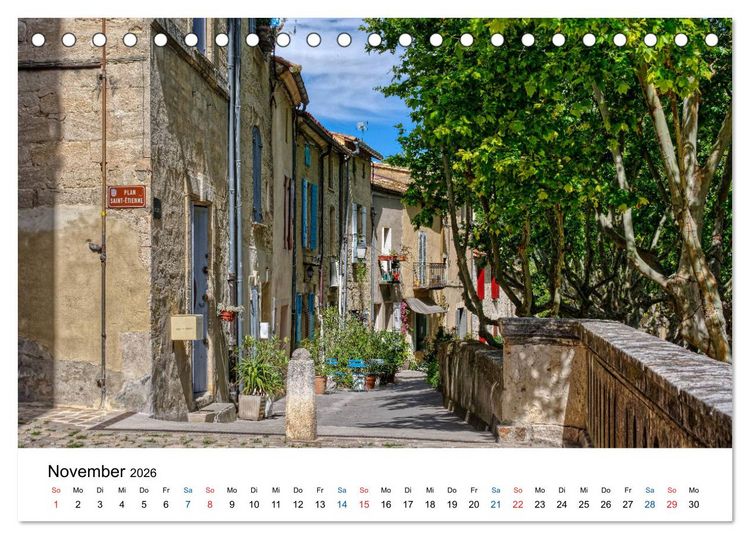 Produktbild: Uz&eacute;s - Charmante Kleinstadt im Gard (Tischkalender 2026 DIN A5 quer), CALVENDO Monatskalender