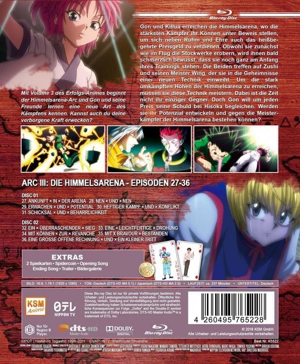 Produktbild: HUNTERxHUNTER - Volume 3: Episode 27-36 [2 BRs]