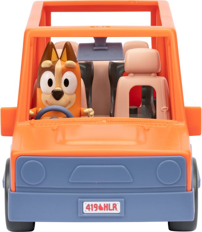 Produktbild: Moose Toys 300176 - BLUEY S11 Heeler Family Road Trip 4WD Vehicle, Familienauto mit Chilli-Figur