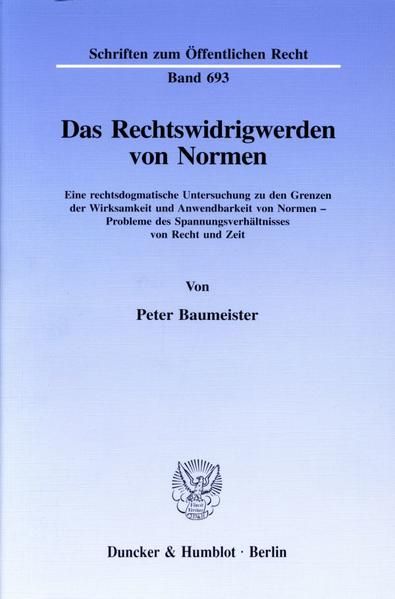 Produktbild: Das Rechtswidrigwerden von Normen.