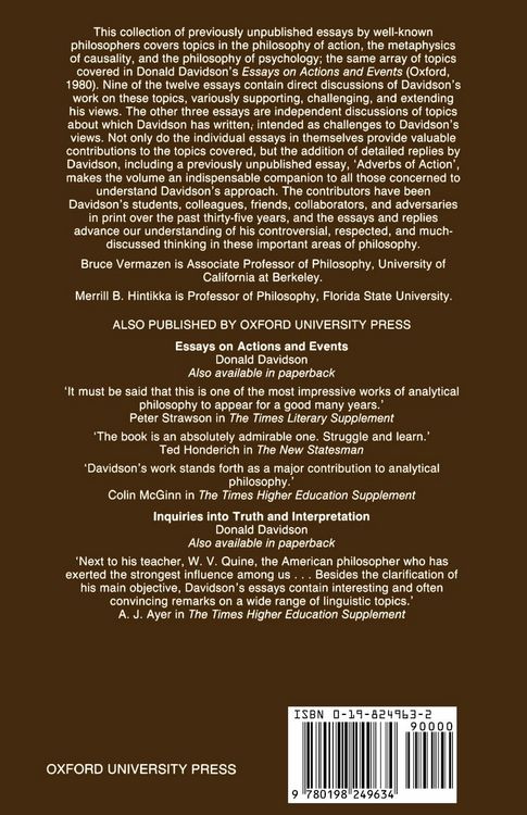 Produktbild: Essays on Davidson