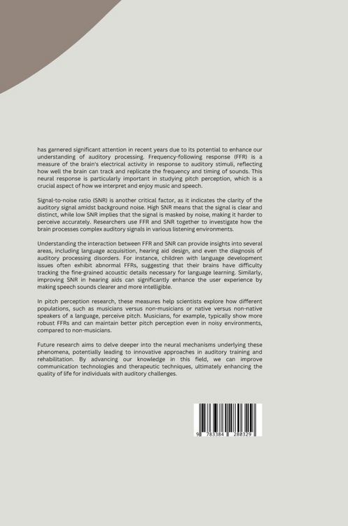 Produktbild: Unveiling the Challenges of FFR: How Noise Hinders Pitch Processing Measurement